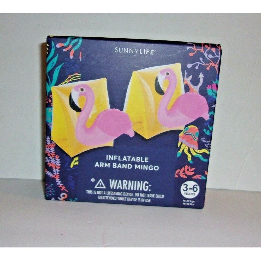 Sunnylife Inflatable Arm Band Mingo Flamingo 3-6 Years 40-66 lbs New